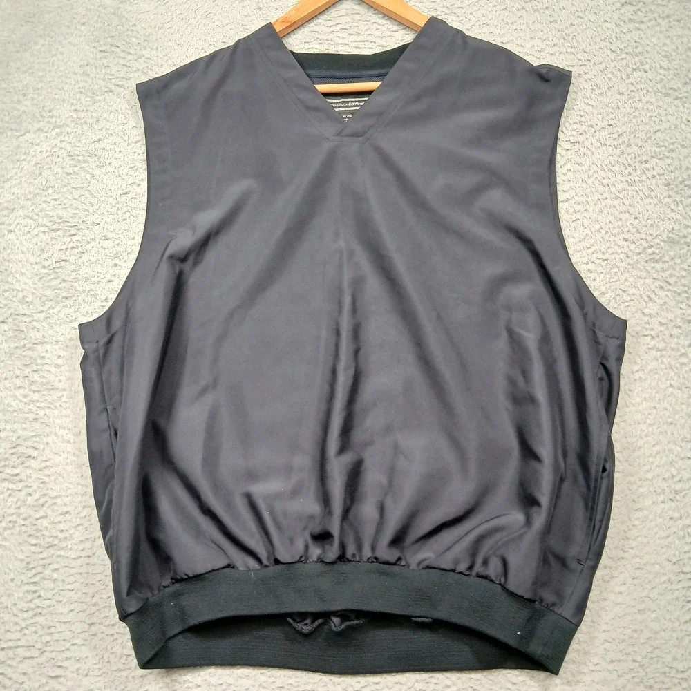 Cutter & Buck CB WindTec Golf Windbreaker Vest Men's XL‎ Navy Blue